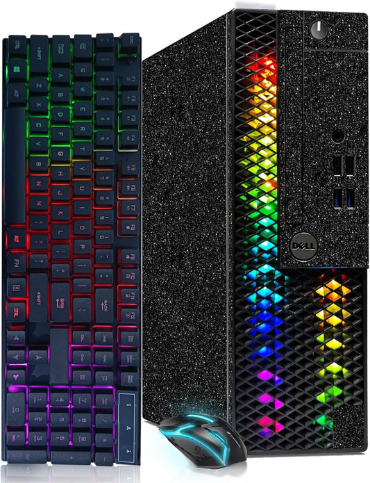 Dell Core i5 RGB Gaming Desktop Computer GT 1030 (Renewed)