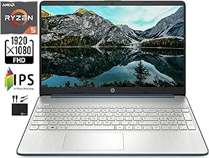 HP Newest HP 15.6 Laptop Ryzen 5 FHD Notebook