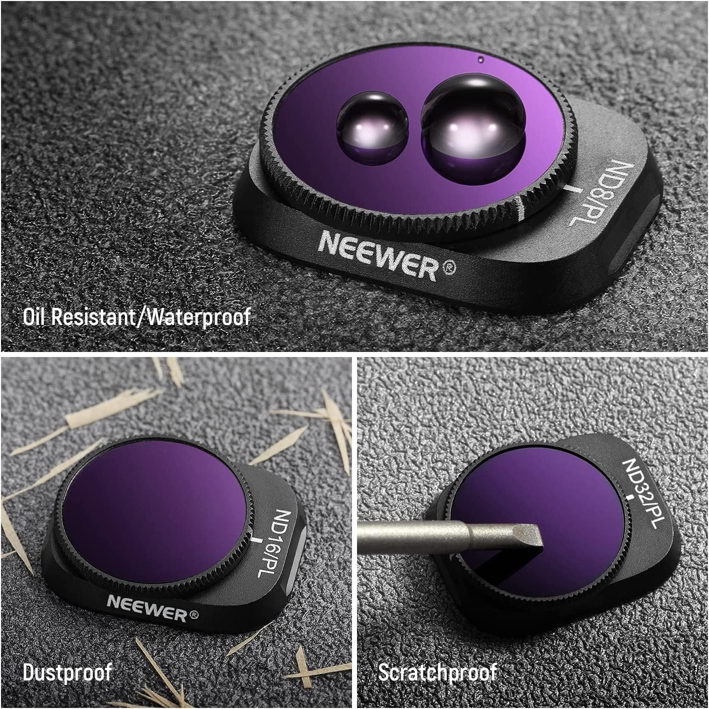 Neewer 10101413 ND/PL Filter Set for DJI Mini 3 Pro