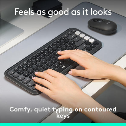 Logitech 920-013051 POP ICON Keys Bluetooth Wireless Keyboard Graphite