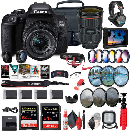 Canon EOS Rebel 800D/T7i DSLR Camera Bundle (Renewed)
