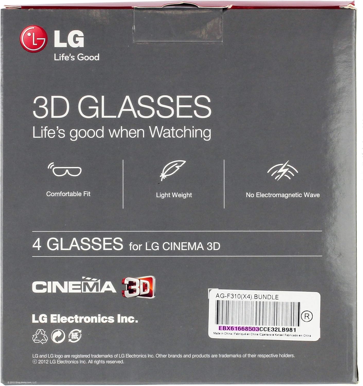 LG AG F310 Cinema 3D Glasses (2-Pack)
