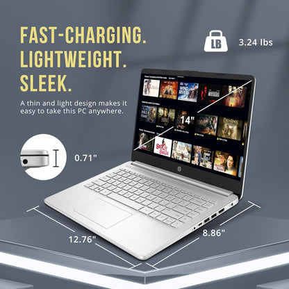 HP Stream N4120 14-inch Laptop - 16GB RAM, 256GB Storage, Office 365