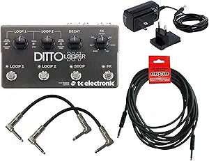 TC Electronic 4334353908 Ditto X4 Looper Pedal Bundle