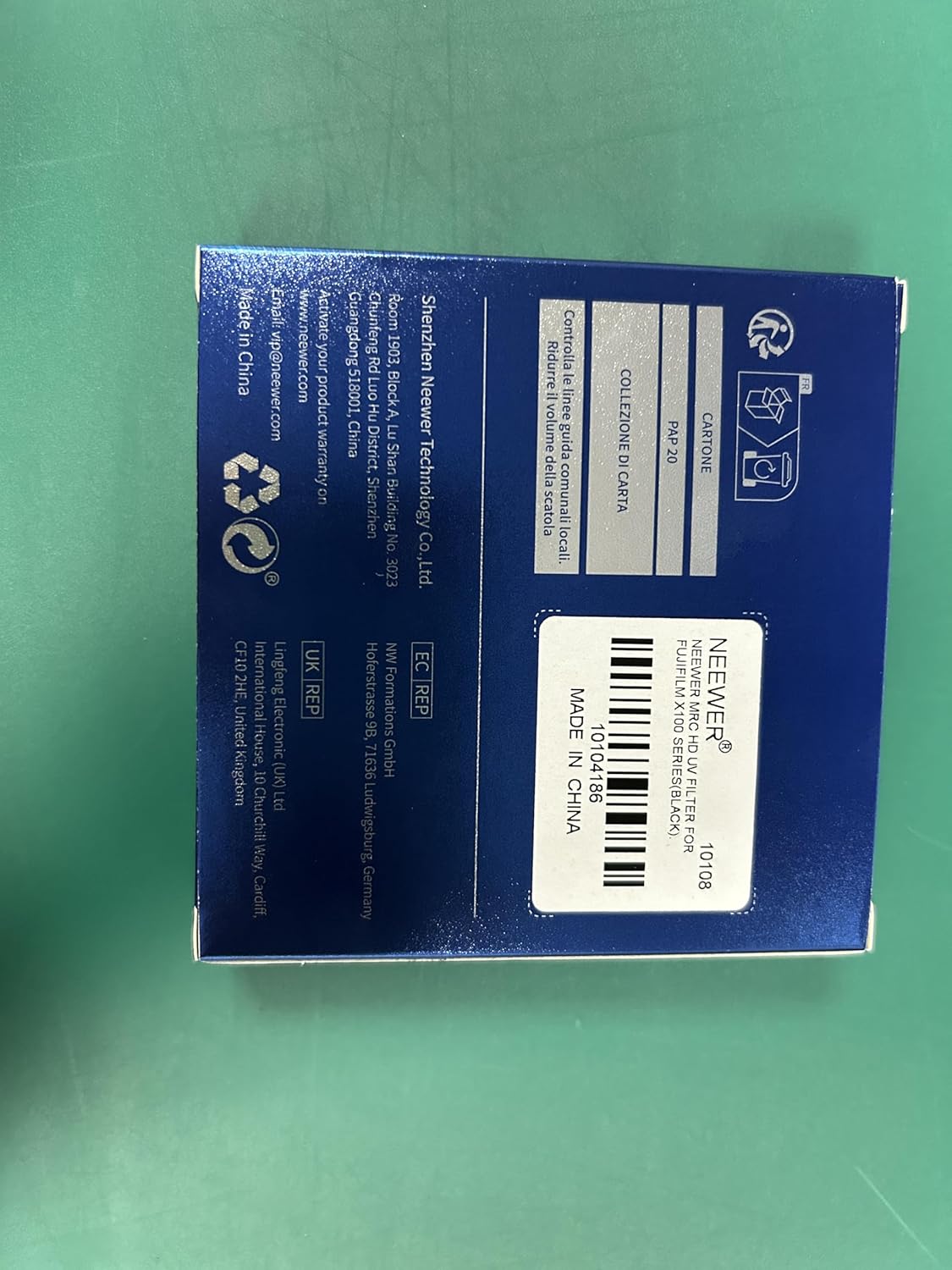 Neewer 10102285 UV Protection Filter for Fujifilm X100 Series