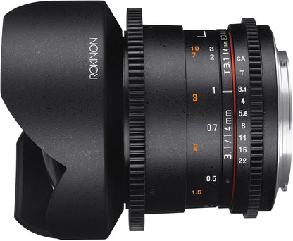 Rokinon DS14M-NEX 14mm T3.1 Cine Lens Sony E-Mount