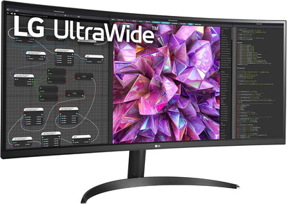 LG 34BQ60QC-B 21:9 Curved UltraWide QHD IPS Monitor
