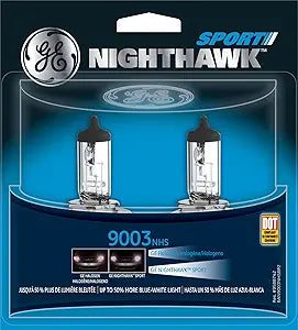 GE 9003 NHS/BP2 Nighthawk Sport Halogen Headlight Bulbs (2-Pack)
