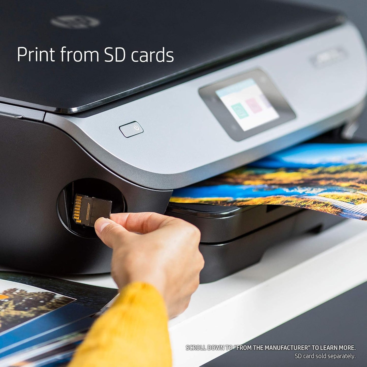HP K7G93A Envy Photo 7155 Wireless Printer (Renewed)