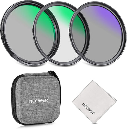 Neewer 10103738 55mm UV CPL ND4 Filter Kit