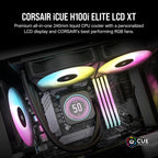 Corsair CW-9060074-WW iCUE H100i Elite LCD XT CPU Cooler