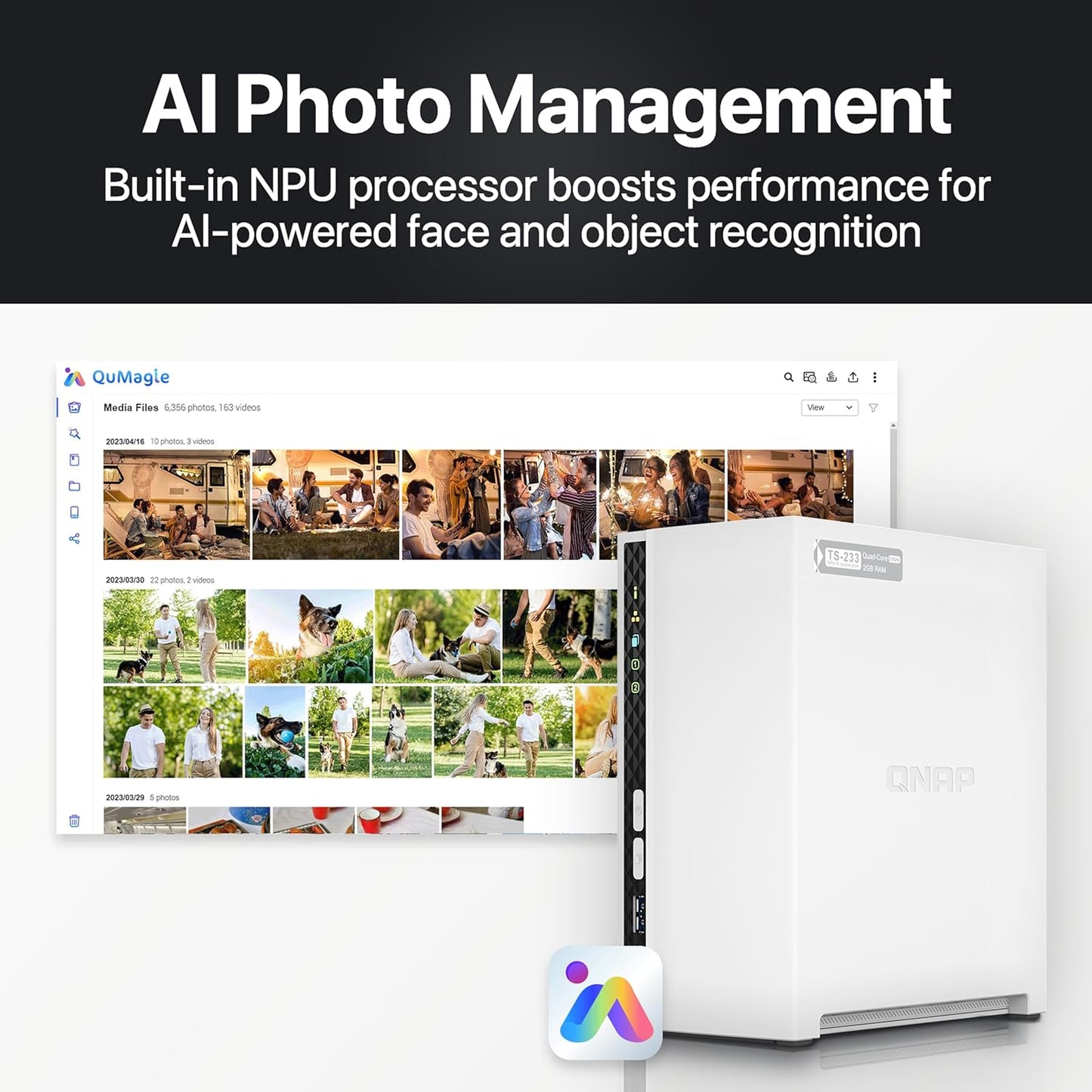 QNAP TS-233-24ST-US 4TB Home NAS RAID Bundle