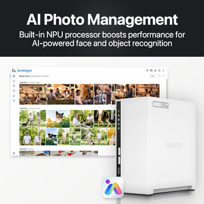 QNAP TS-233-24ST-US 4TB Home NAS RAID Bundle