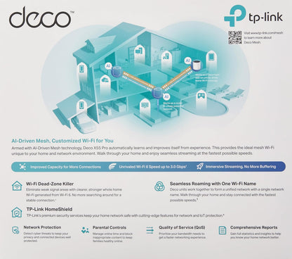 TP-Link Deco X55 Pro AX3000 Whole Home Mesh WiFi 6