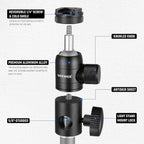 Neewer 10101566 Light Stand Mount Adapter with Cold Shoe