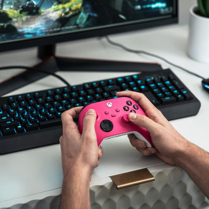 Microsoft Deep Pink Series X/S Xbox One Controller (Renewed)