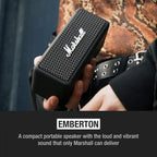 Marshall 1001908 Emberton Portable Bluetooth Speaker Black