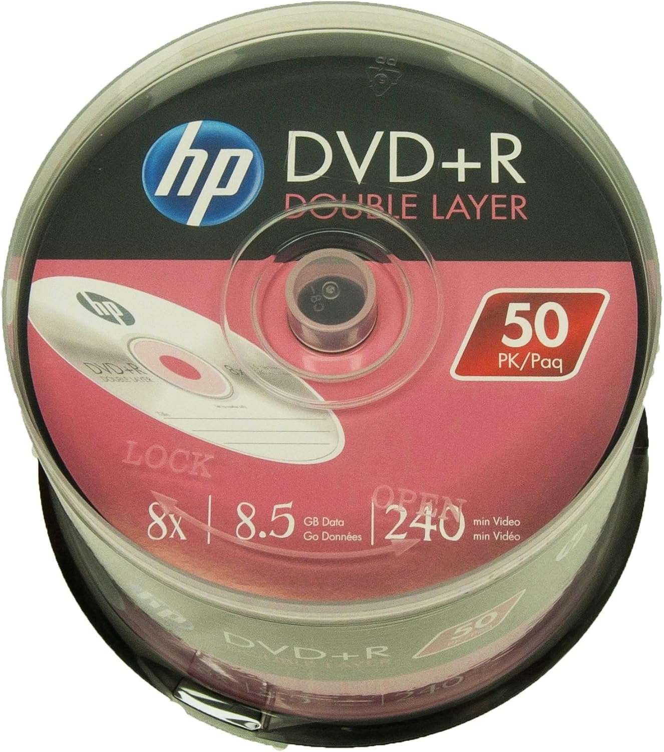 HP DRDL08050CB: DVD+R Double Layer 8X 8.5GB Discs