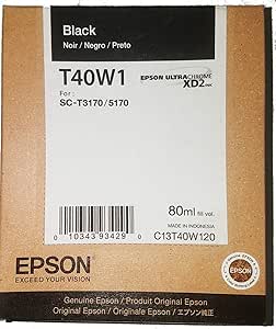 Epson T40W120 Black UltraChrome XD2 High Capacity Ink