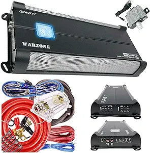 Gravity WZ6000.1D 6000W Car Audio Amplifier 0 Gauge Kit — main product image