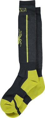 Spyder 198064 Sweep Mens Ski Socks, Ebony Citron, Medium