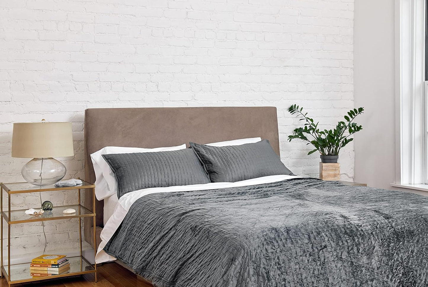 Gravity EQ6700 Weighted Blanket 35lbs Queen/King Grey