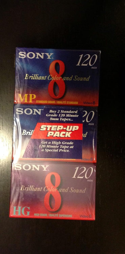 Sony NotAvailable P6-120MP Video 8mm Tape 3-Pack