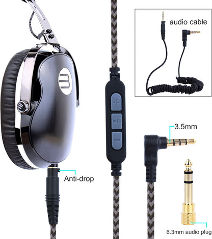 M-Audio USTEK-WL-3181 Over-Ear HiFi Stereo Headphones - Black