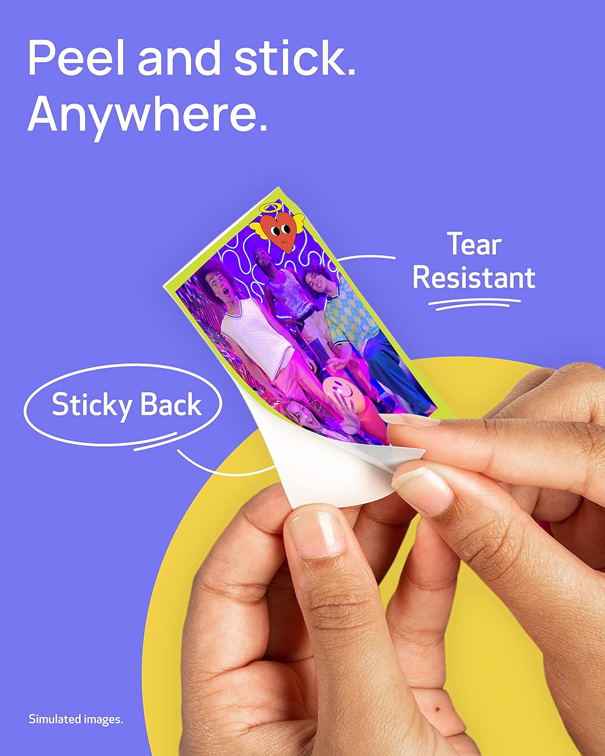 Canon 6135C001AA ZINK 2x3 Photo Sticker Paper (100 Sheets)