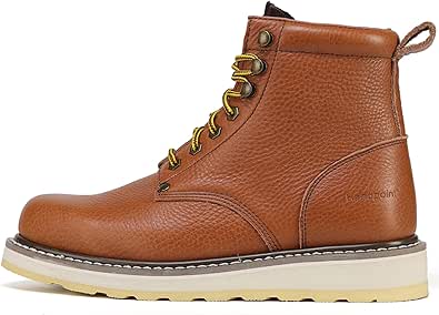HP HP-95095-[6.5] Men's 6" Soft Toe Work Boots Brown
