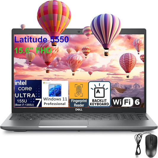 Dell 5550 Latitude 15.6" Business Laptop - i7, 64GB RAM, 4TB SSD