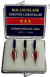 Roland 456 6-Pack Carbide Blade Set 45/60 Degree