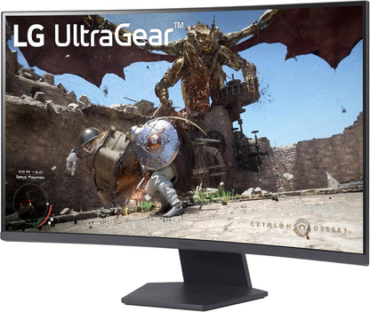 LG 32GS60QC-B Ultragear 32" Curved Gaming Monitor 180Hz