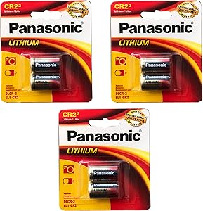 Panasonic CR-2 3V Photo Lithium Battery 3-Pack