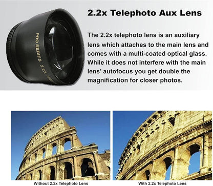 Canon 2000D Rebel T7 DSLR Camera 18-55mm Lens Renewed