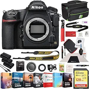 Nikon E2NKD850K D850 45.7MP FX-Format SLR Camera Bundle