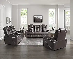 Lexicon 194840155027 Elodie 3-Piece Power Reclining Set