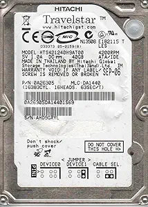 Hitachi HTS421240H9AT00 40GB IDE 2.5" Hard Drive