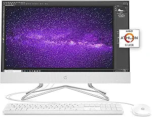 HP 24-df0021 24" All-in-One PC Athlon Silver (Renewed)