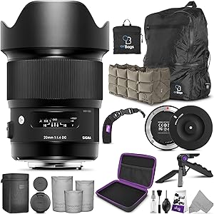 Sigma 20mm f/1.4 DG HSM Art Nikon Lens Bundle