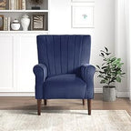 Lexicon 194840155560 Monroe Navy Blue Accent Chair