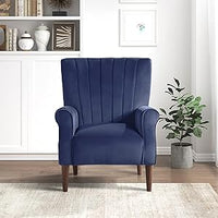 Lexicon 194840155560 Monroe Navy Blue Accent Chair