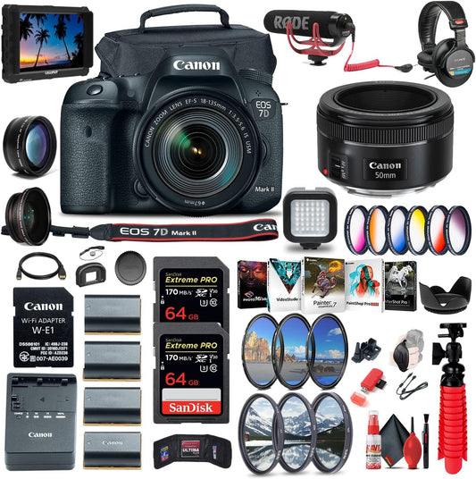 Canon 9128B135 EOS 7D Mark II DSLR Camera Bundle Renewed