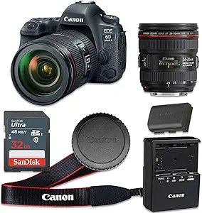 Canon 1897C002 EOS 6D Mark II DSLR 24-70mm Lens (Renewed)