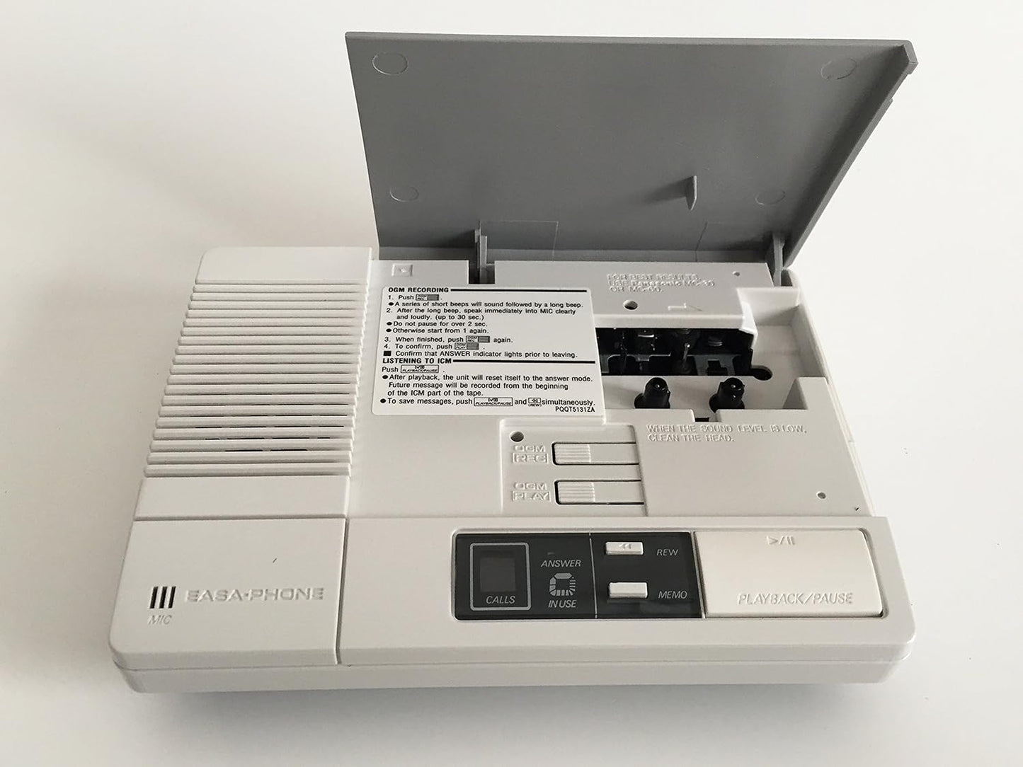 Panasonic KX-T1000 Easa-Phone Cassette Answering Machine