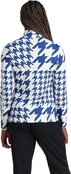 Spyder 38B125314 Women's Houndstooth Half Zip T-Neck