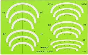Westcott T-810 Large Ellipse Template — main product image
