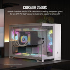 Corsair CC-9011266-WW 2500X mATX Dual Chamber PC Case - White