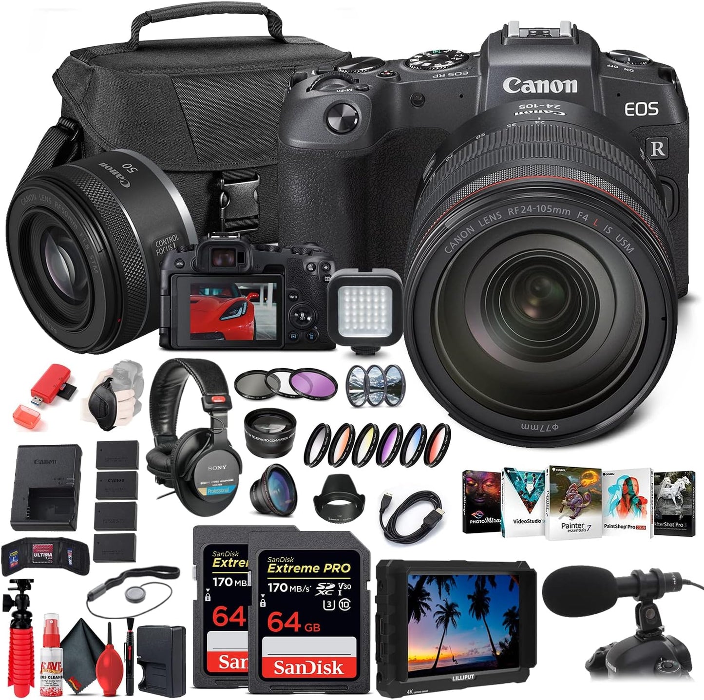 Canon 3380C012 EOS RP Mirrorless Camera Bundle - Renewed