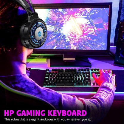 HP Gaming Keyboard Mouse Combo RGB Backlit Bundle